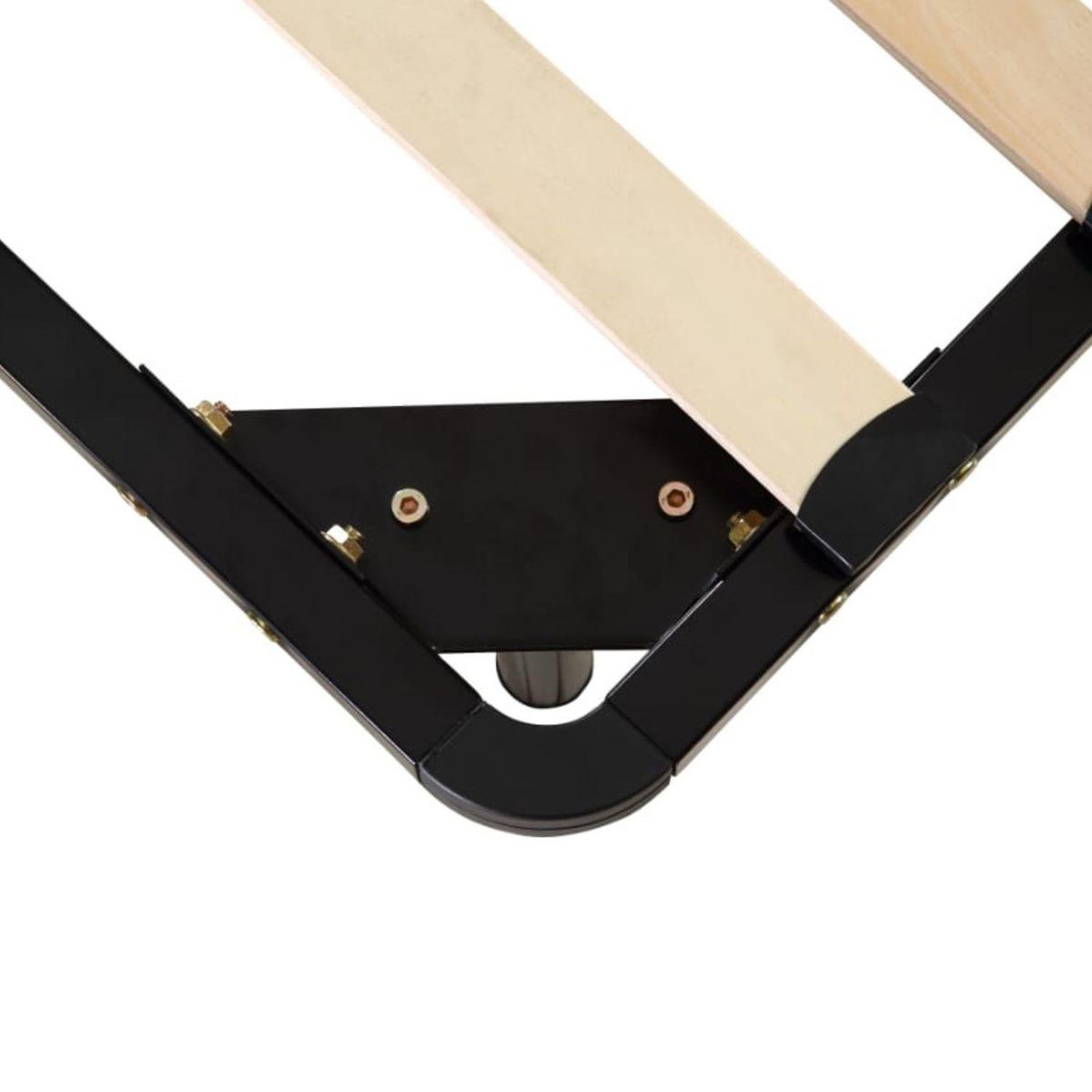 HOGADREAMS - Base de Cama Metálica Bekvan 1.5 plazas Negro