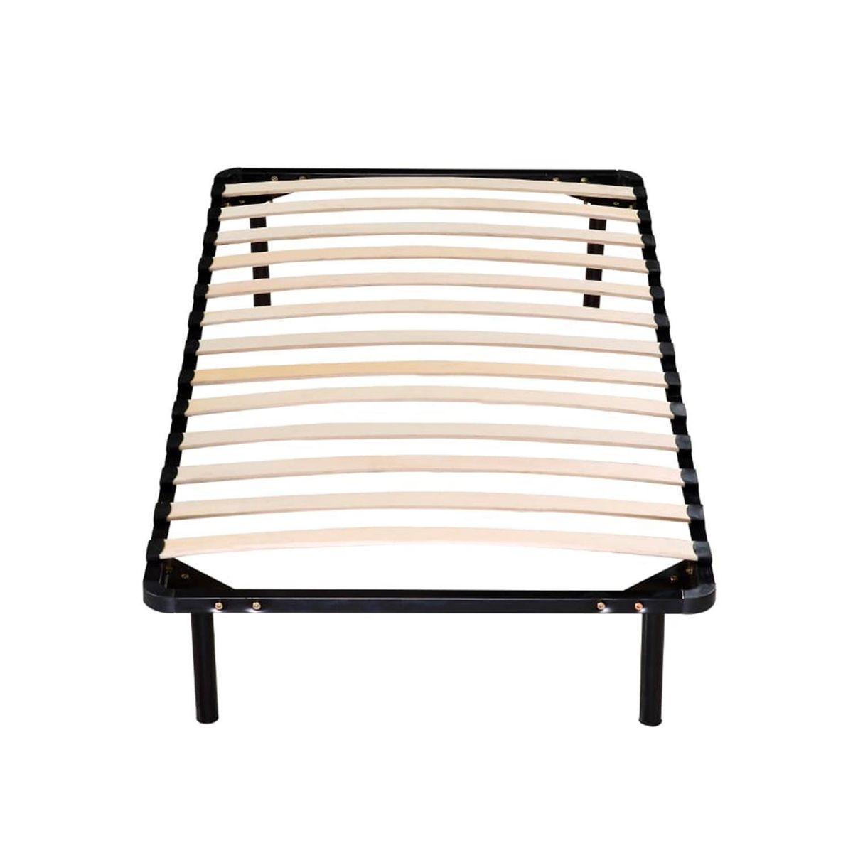 HOGADREAMS - Base de Cama Metálica Bekvan 1 plaza Negro