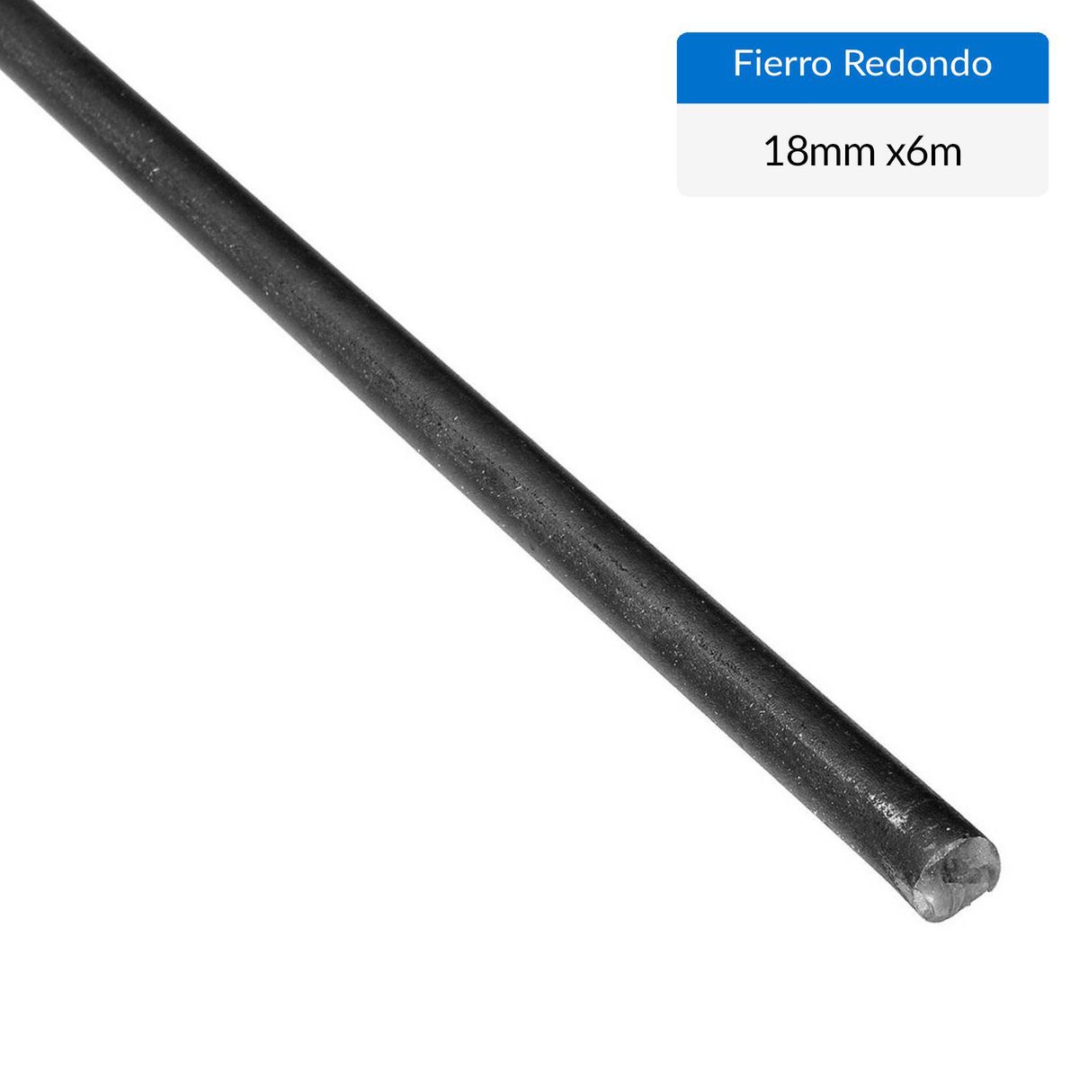 GENERICO - Fierro Liso Redondo Acero 18x18 mm 6 m