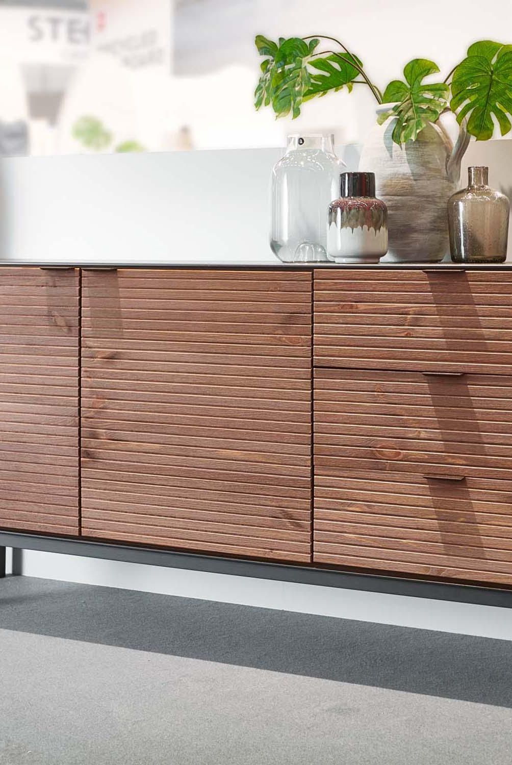 TVILUM - Buffet Soma 149x41x75 cm negro/wla