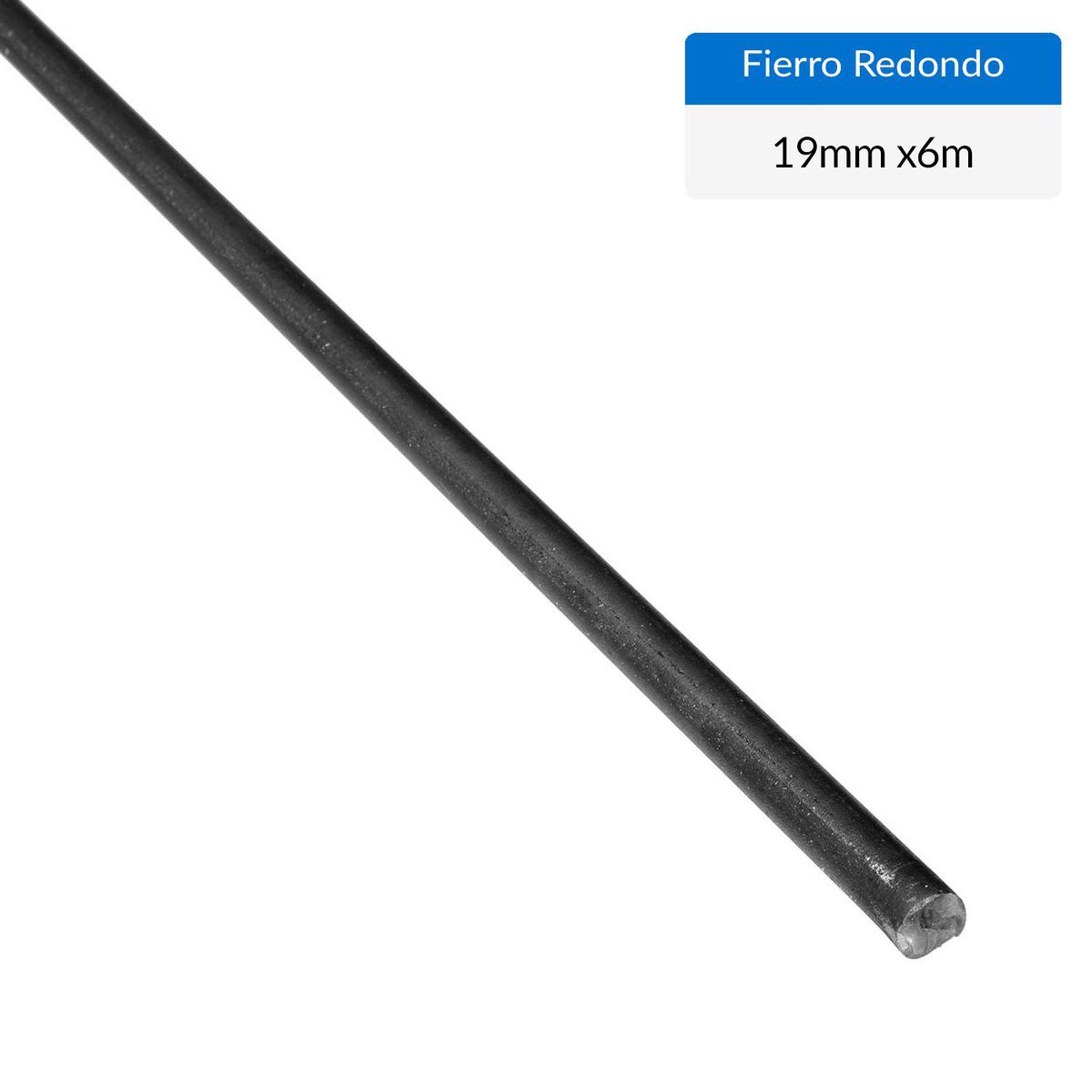 GENERICO - Fierro Liso Redondo Acero 19x19 mm 6 m