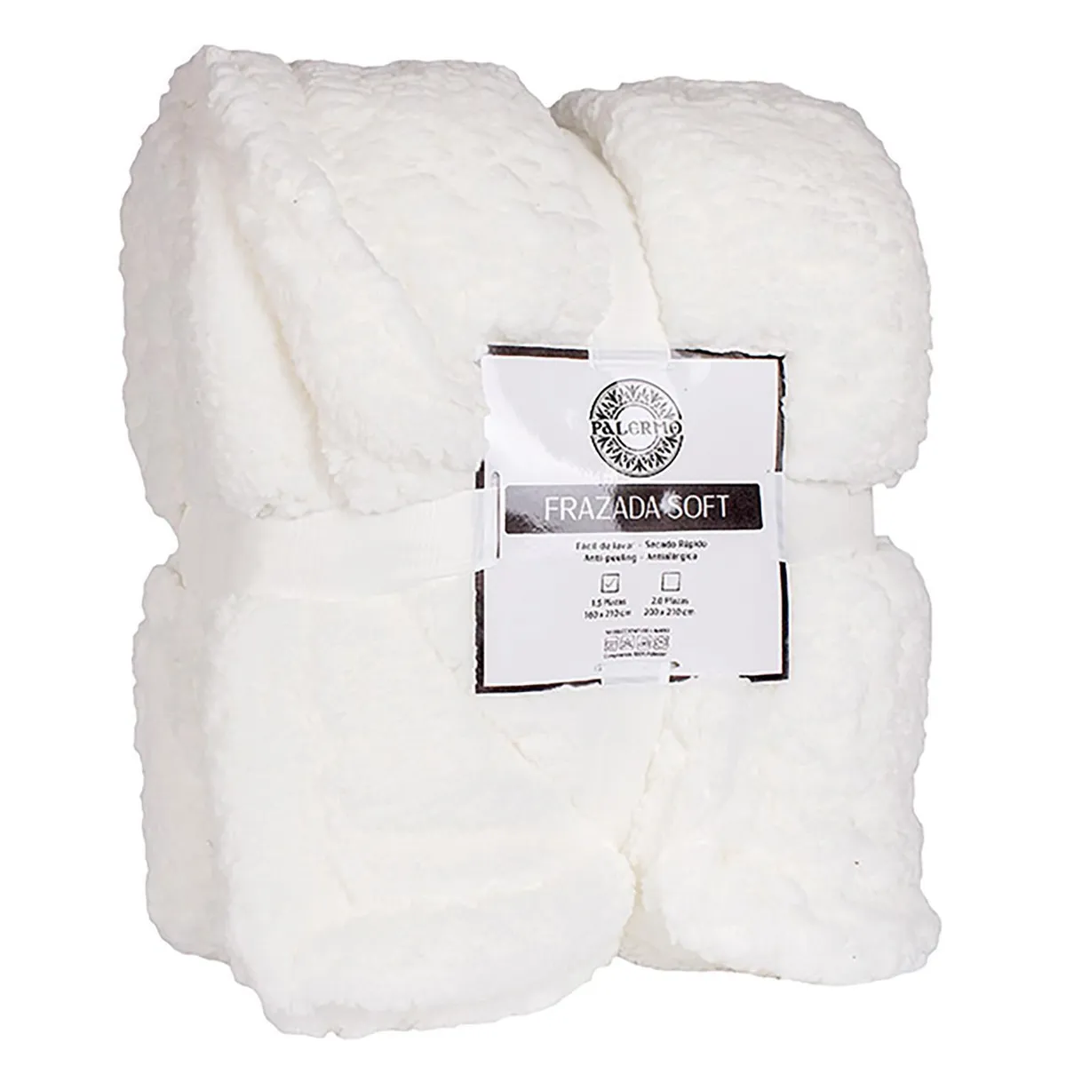 PALERMO - Frazada Soft Blanco