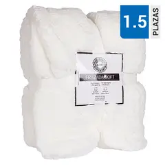 PALERMO - Frazada Soft Blanco