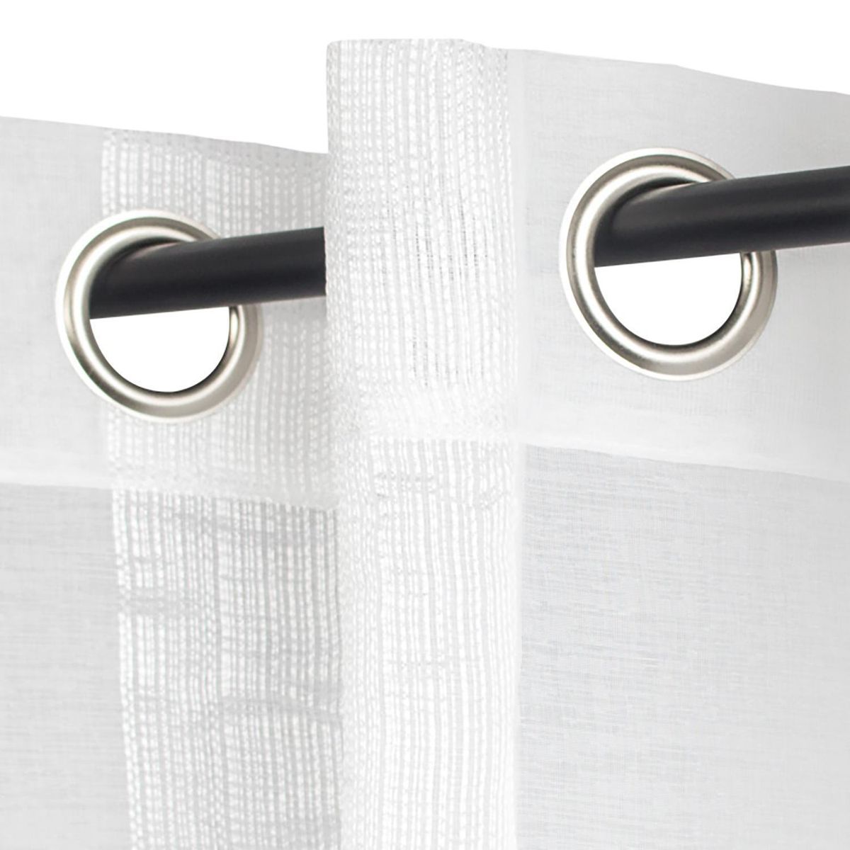 PALERMO - Cortina De anillo superior 140x225 cm Blanco