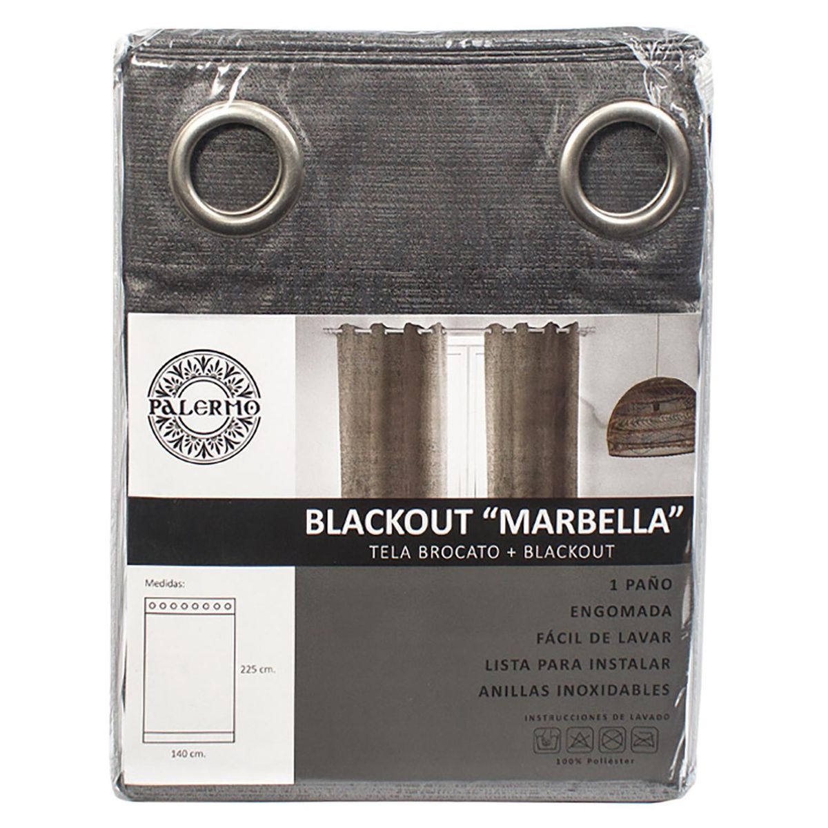 PALERMO - Cortina black out Marbella 017 anilla