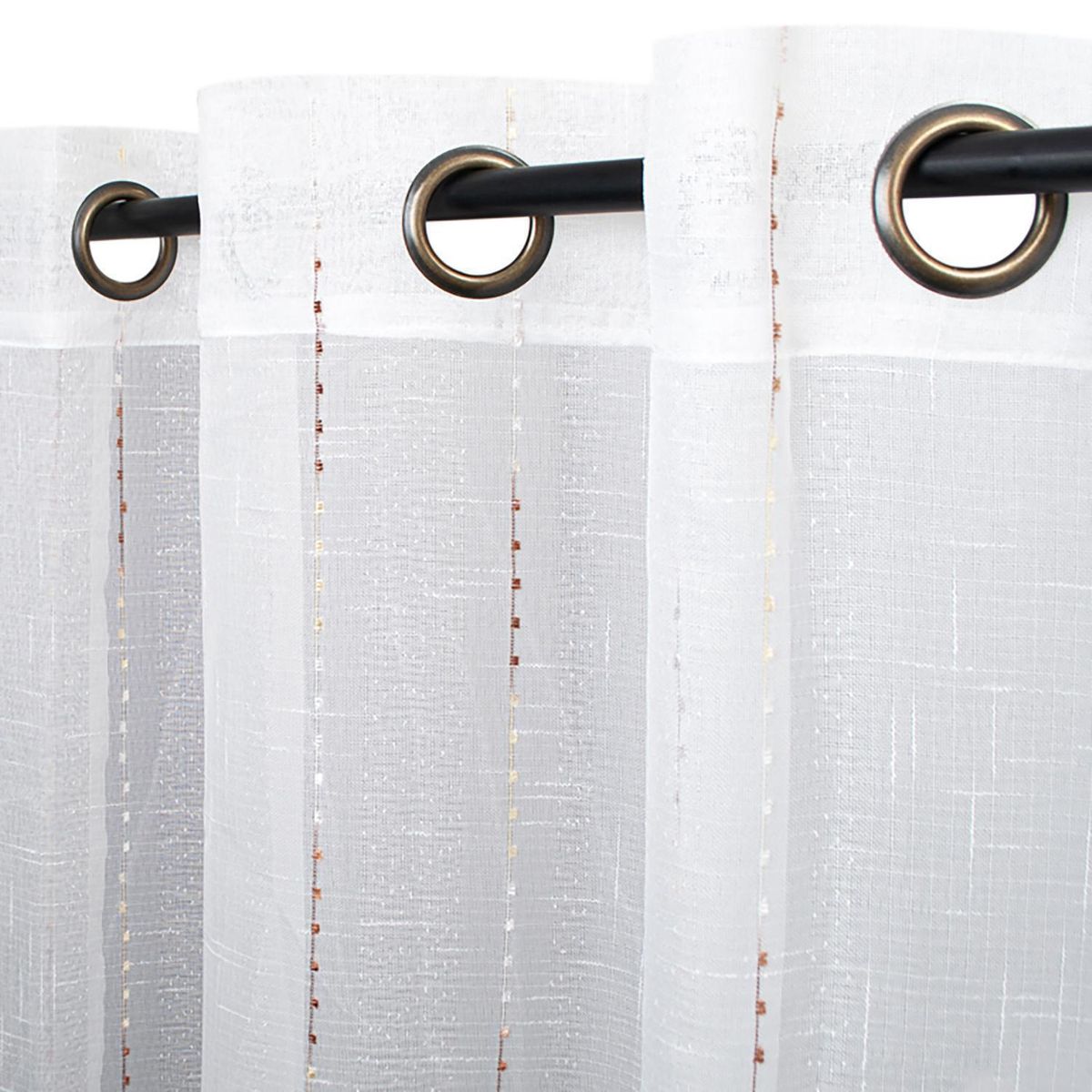 PALERMO - Cortina velo Torino marfil anilla