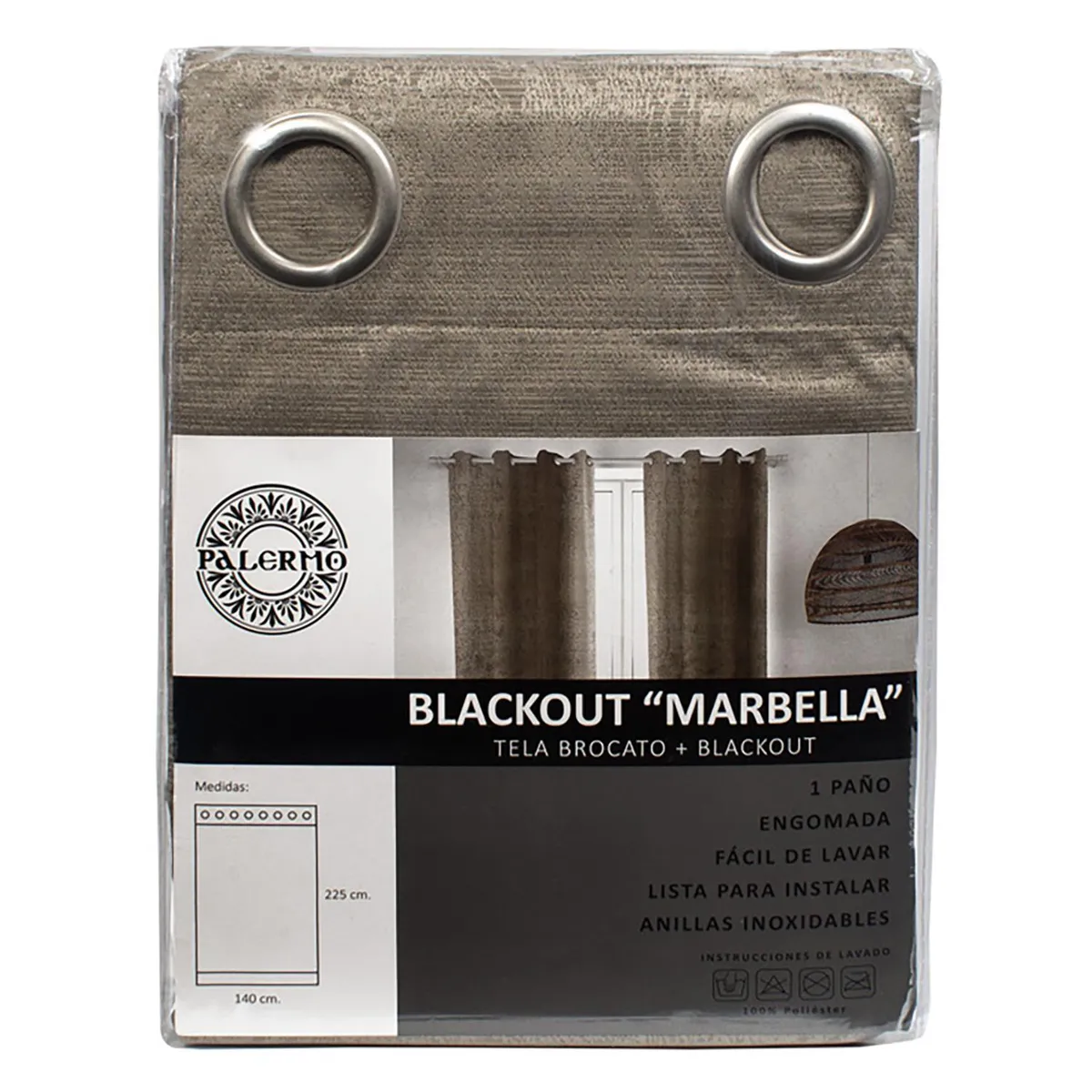 PALERMO - Cortina black out Marbella 017 anilla