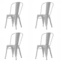 DE PIES A CABEZA - Pack 4 Sillas Tolix 84x47x44 cm