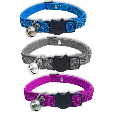 Imagen 2 del producto Collar Para Gato Con Campana Y Brillos Accesorios Mascotas