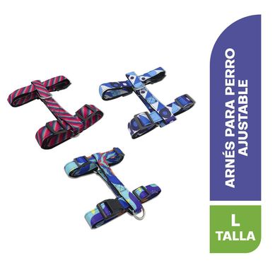 Arns para perro ajustable con colores estampados talla L