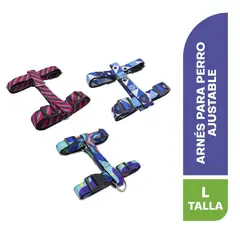 PETIZOOS - Arnés para perro ajustable con colores estampados talla L