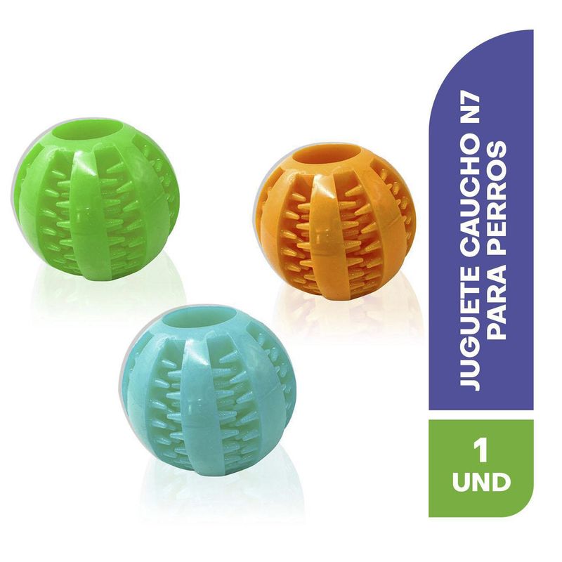 PETIZOOS - Juguete para perros pelota de caucho natural para premios