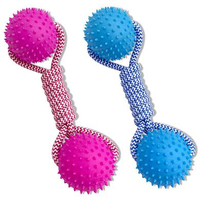 Imagen 2 del producto Juguete de perro pelota de caucho natural con cuerda