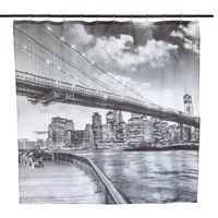 Set Cortina Baño Bridge Brooklyn 180x180 cm