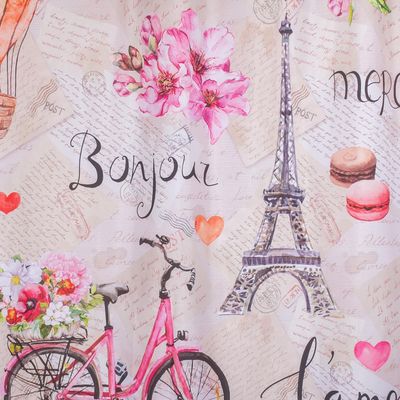 Imagen 2 del producto Set Cortina Baño Paris Bonjour 180x180 cm