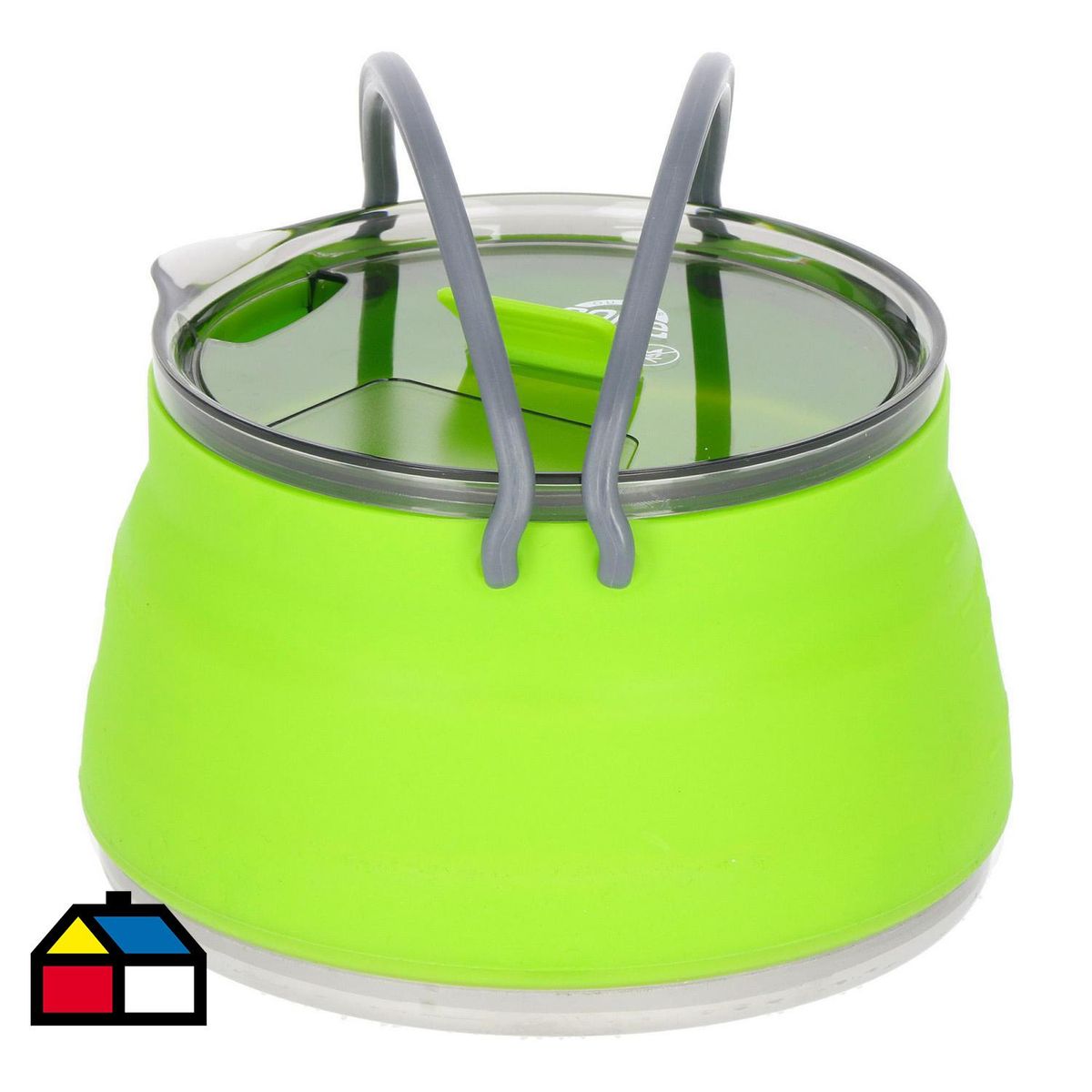DOITE - Olla Plegable para Camping 1 Litro Silicona Acero inoxidable 1 Pieza(s)