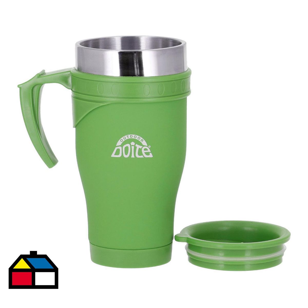 DOITE - Jarro Mug Termo 400 ml Acero Inoxidable Verde