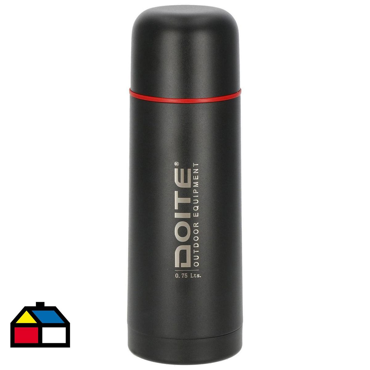 DOITE - Termo para Agua 750 ml Acero Inoxidable Negro