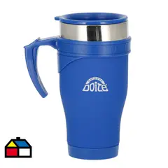 DOITE - Jarro Mug Termo 400 ml Acero Inoxidable Azul