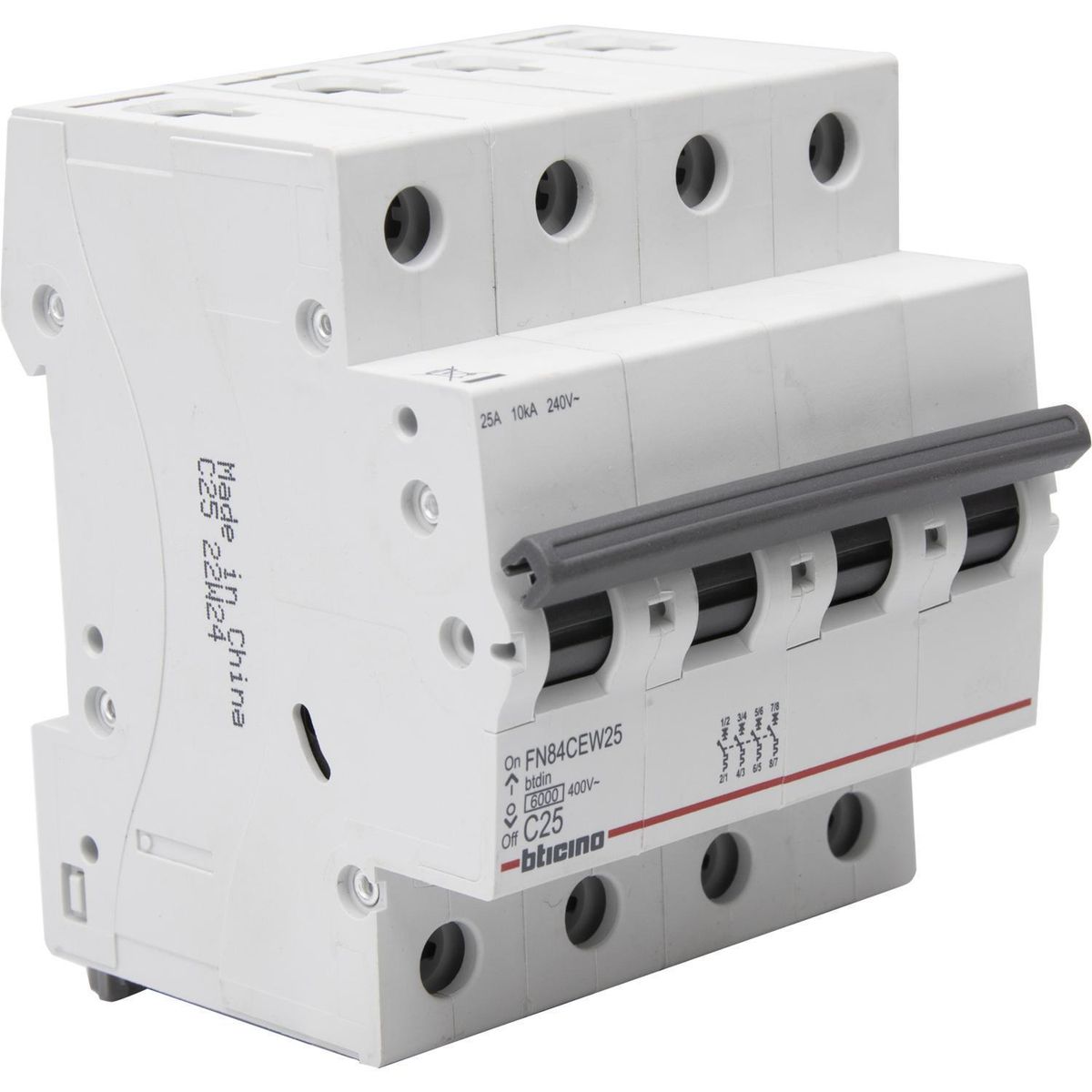 BTICINO - Automatico 4P C25A 230/400V 6000A