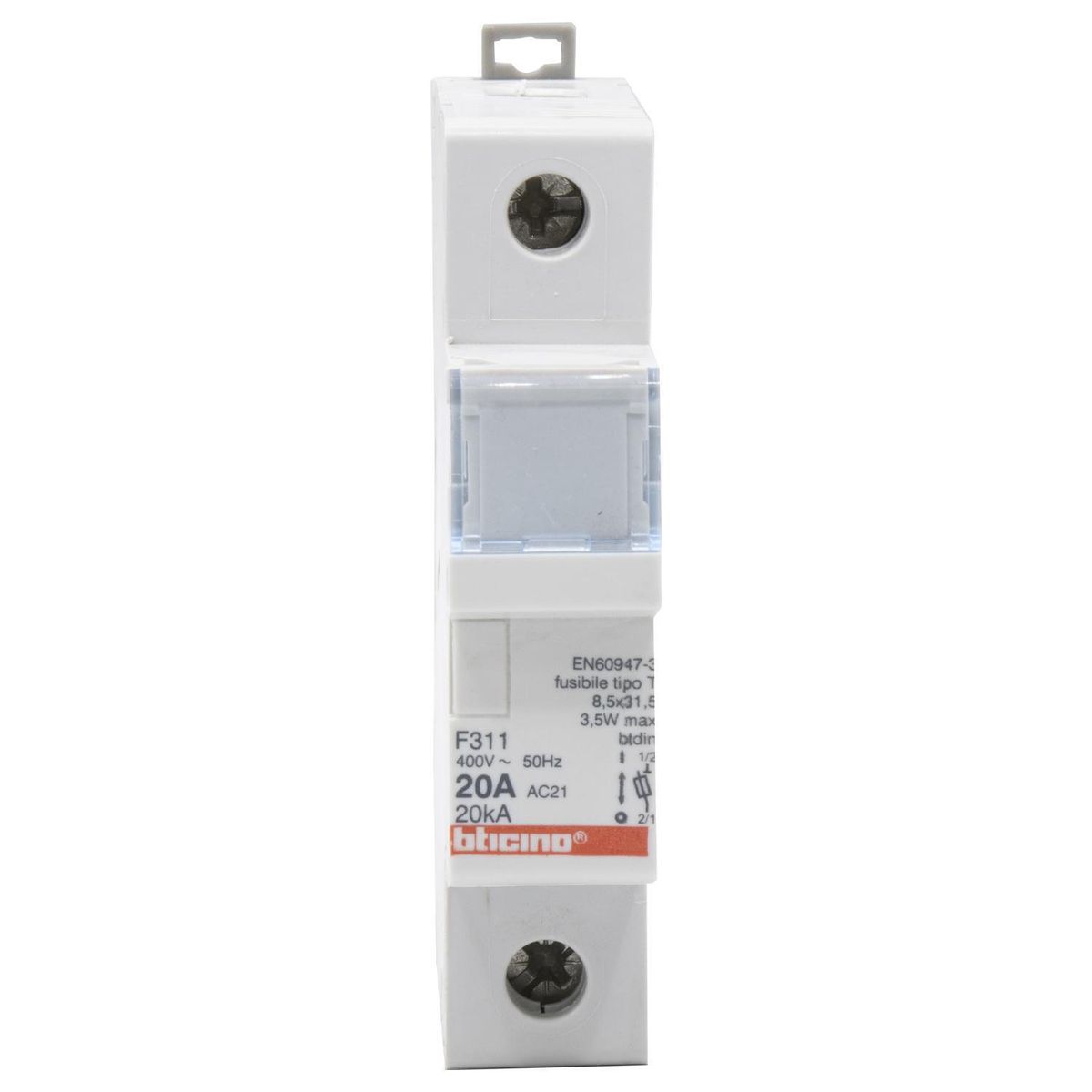 BTICINO - Portafusible Unipolar 10A/400V T Bticino