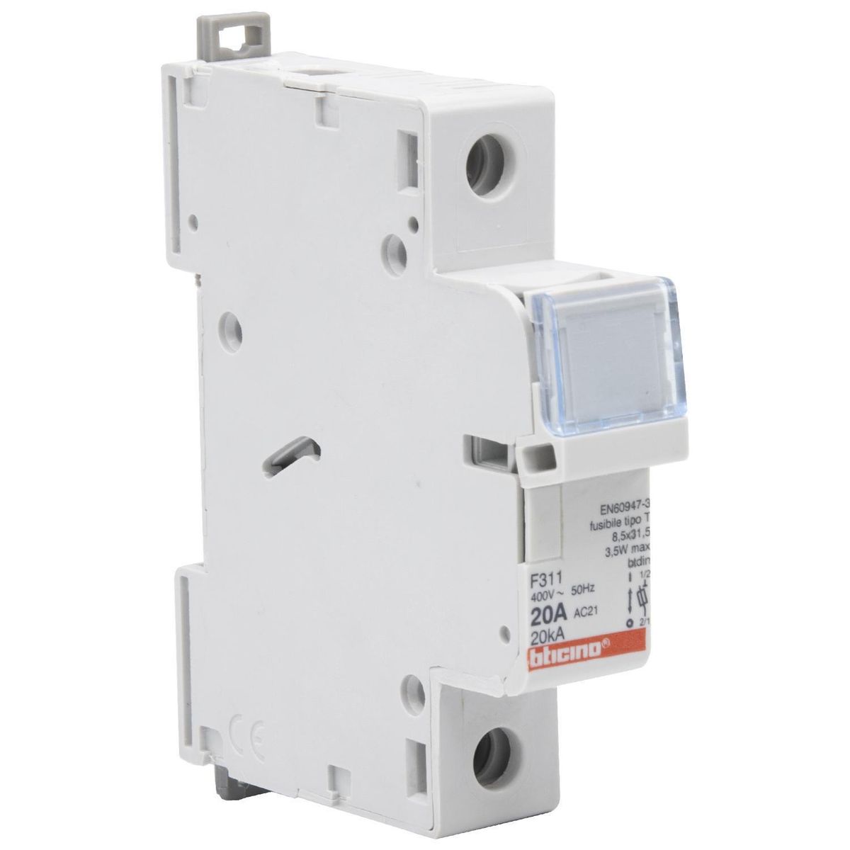 BTICINO - Portafusible Unipolar 10A/400V T Bticino