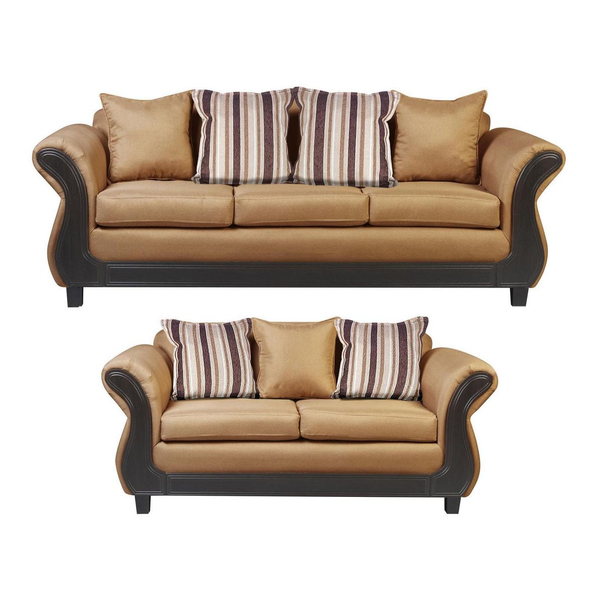 INTERMUEBLES - Living 5 cuerpos Palermo 86x90x238 cm Oro