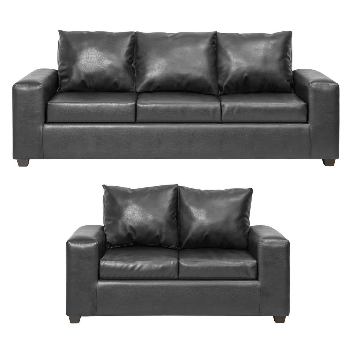 INTERMUEBLES - Living 5 cuerpos Kahlo 86x80x225 cm Negro