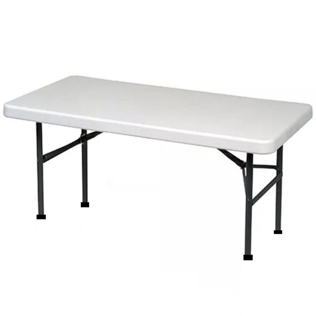 PERFECT SEAT - Mesa Plegable Infantil Rectangular 61x55x122 Blanco