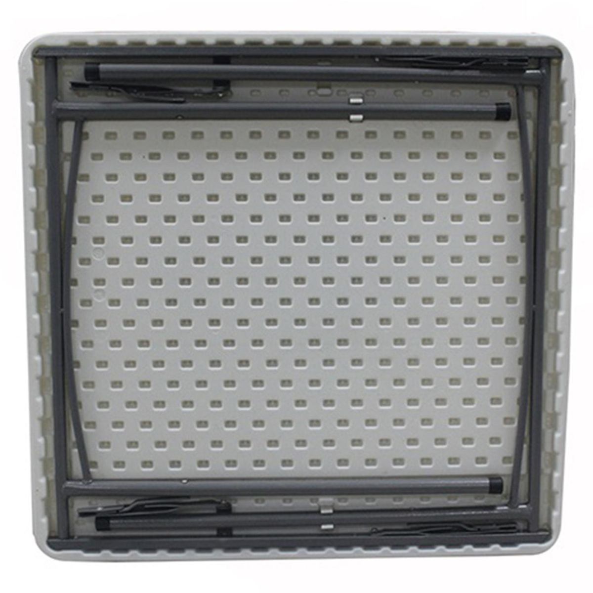 PERFECT SEAT - Mesa Plegable Cuadrada 86x74x86 Blanco