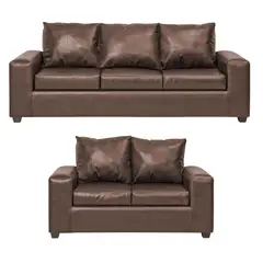 INTERMUEBLES - Living 5 cuerpos Kahlo 86x80x225 cm Café