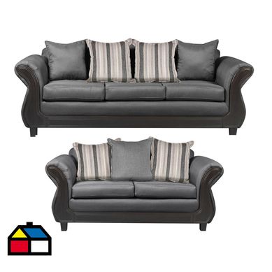 Living Palermo 3.2 tela gris oscuro