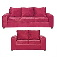 INTERMUEBLES - Living 3 cuerpos Kahlo 86x80x225 cm Rojo