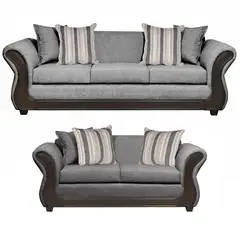 INNOVAMUEBLES - Living 3 cuerpos Palermo 86x90x238 cm Gris
