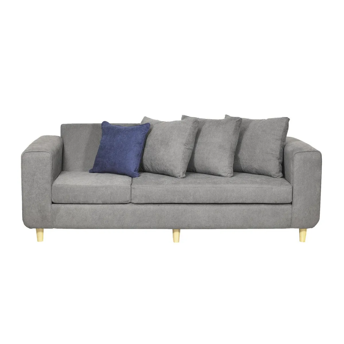 INTERMUEBLES - Living 3 cuerpos Eagle 81x89x222 cm Gris