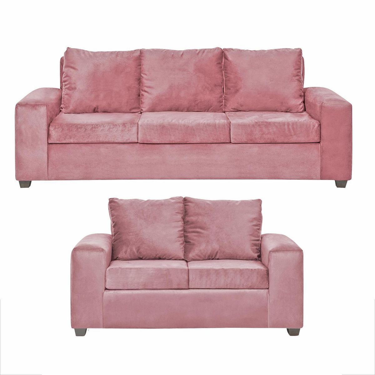INTERMUEBLES - Living 5 cuerpos Kahlo 86x80x225 cm Rosado