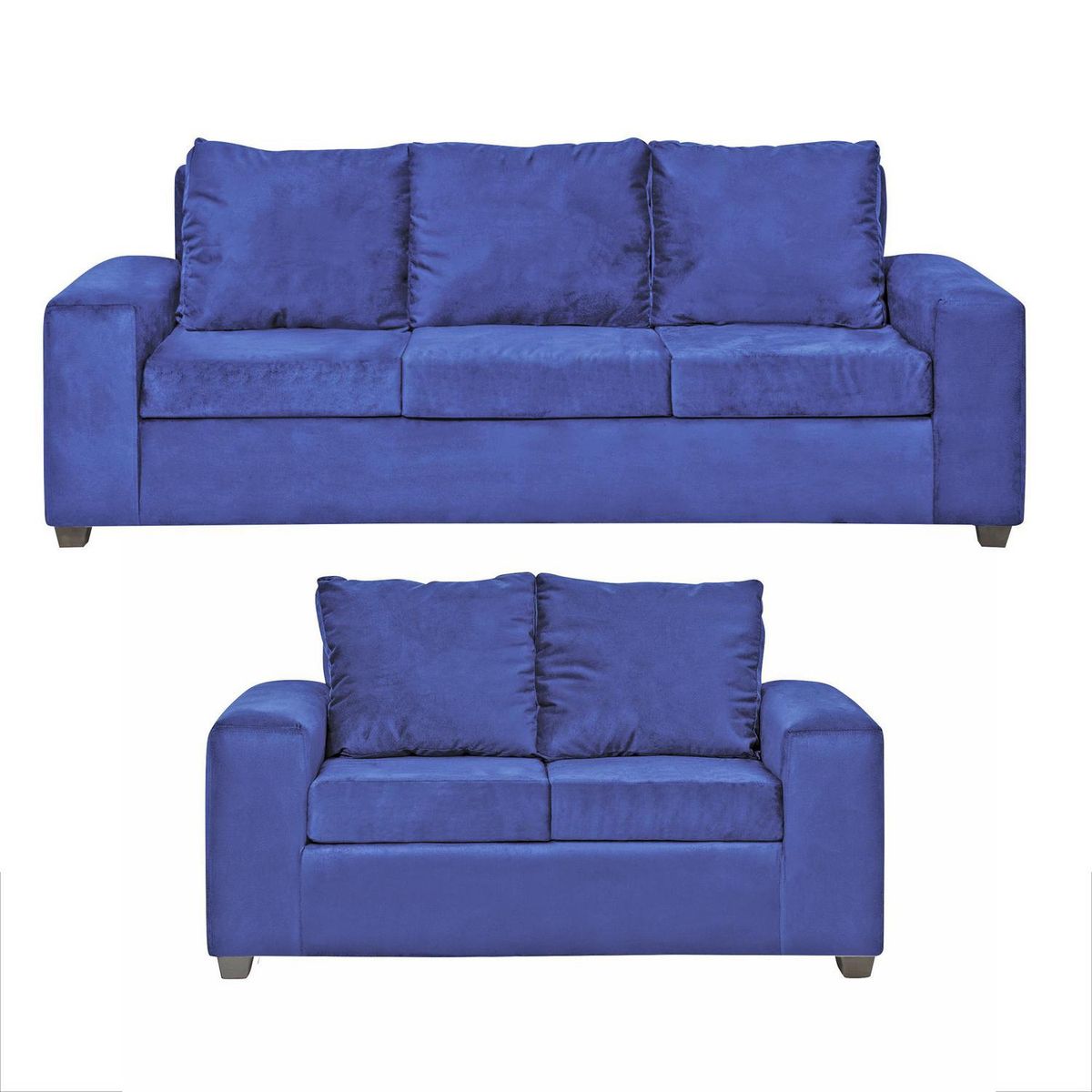 INTERMUEBLES - Living 3 cuerpos Kahlo 86x80x225 cm Azul