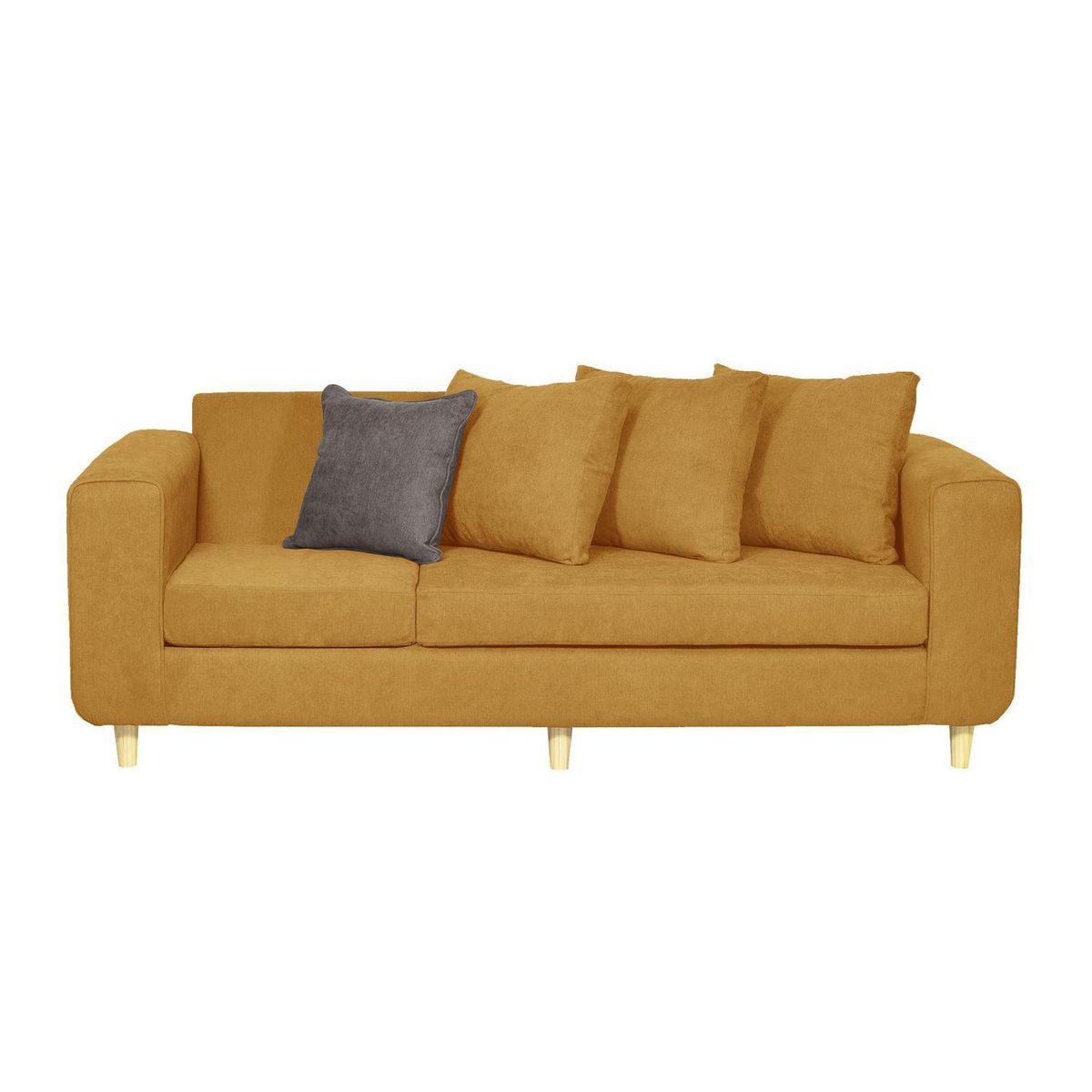 INTERMUEBLES - Living 5 cuerpos Eagle 81x89x222 cm Amarillo