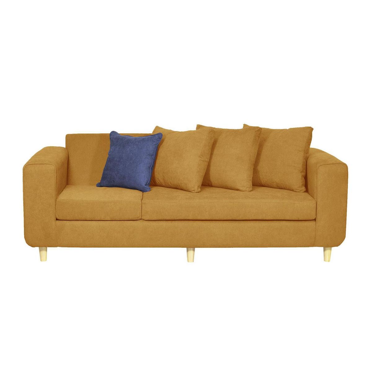 INTERMUEBLES - Living 5 cuerpos Eagle 81x89x222 cm Amarillo