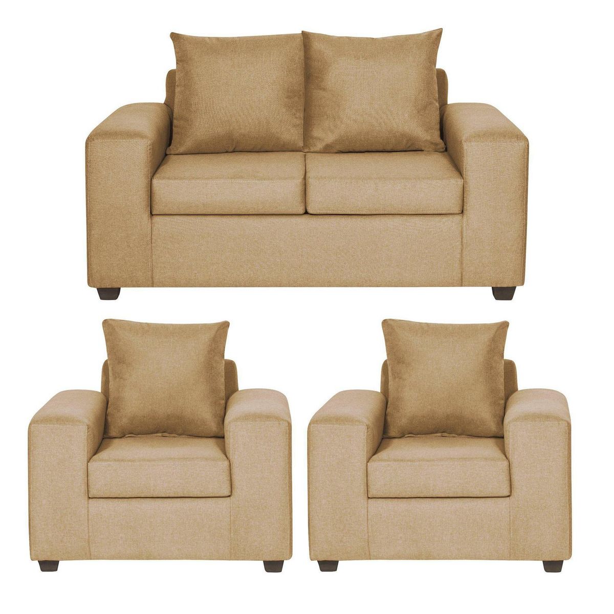 INTERMUEBLES - Living 5 cuerpos Eagle 81x89x222 cm Arena