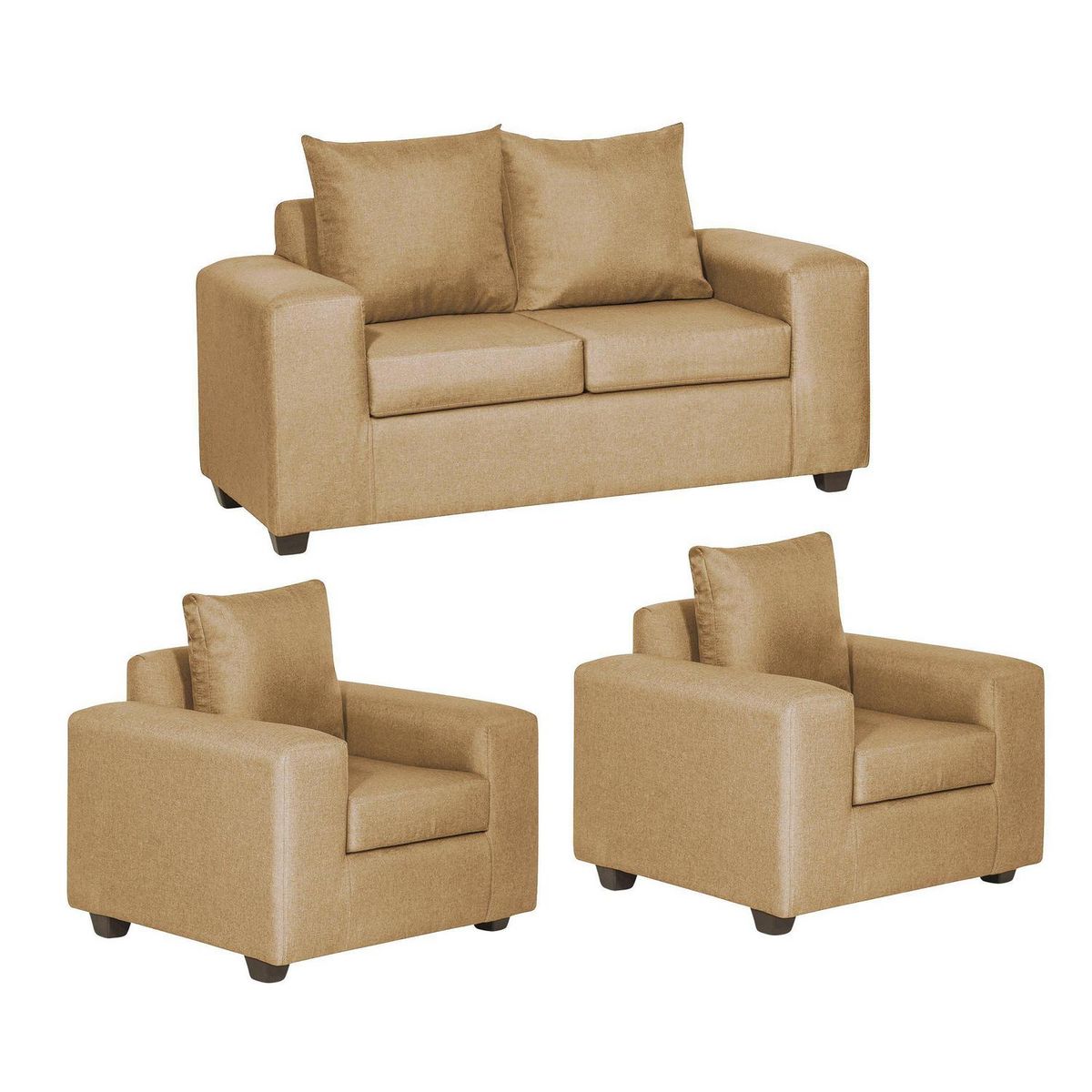 INTERMUEBLES - Living 5 cuerpos Eagle 81x89x222 cm Arena