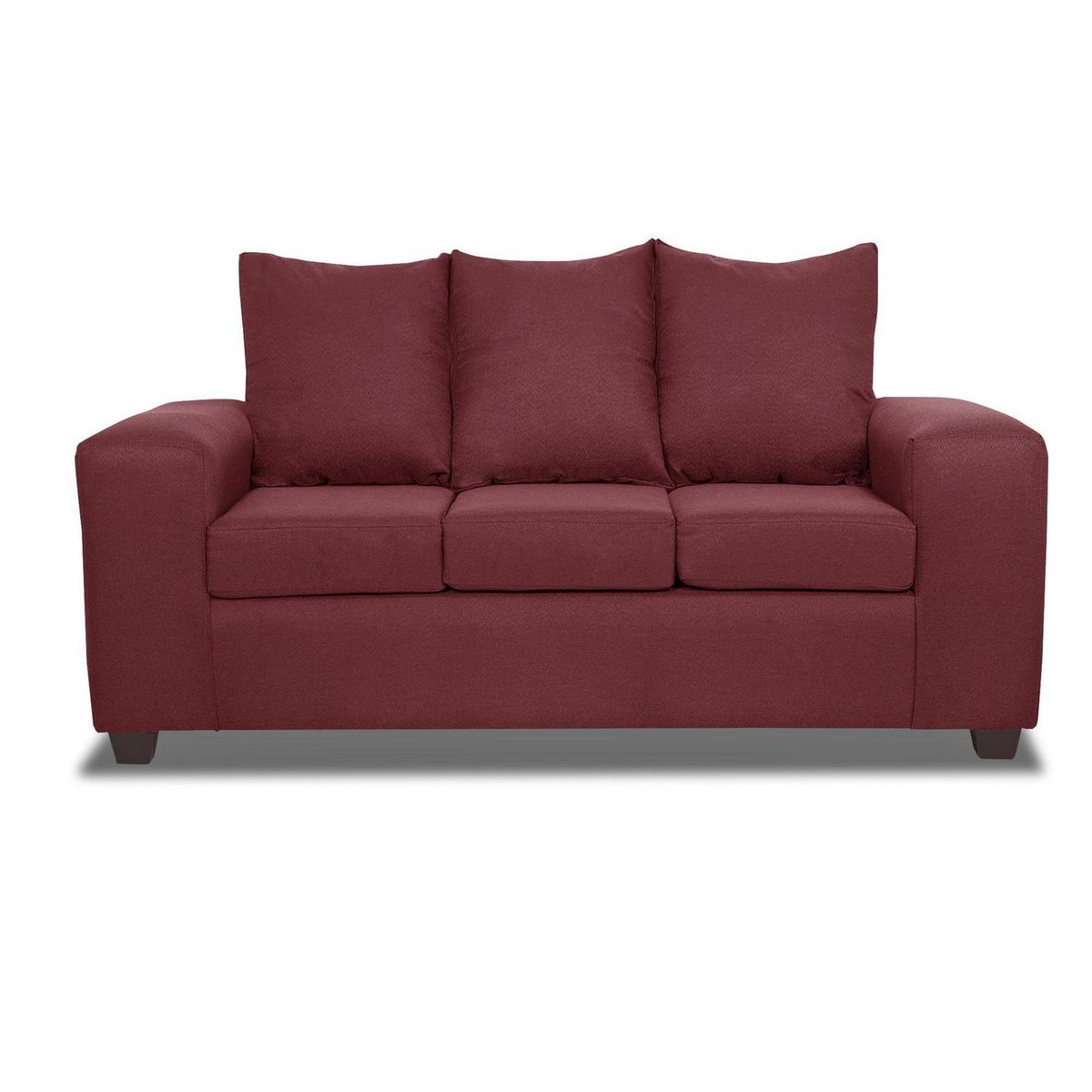 INTERMUEBLES - Living 5 cuerpos Kahlo 167x86x80 cm Burdeo