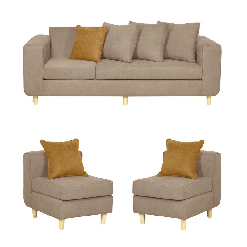 INNOVAMUEBLES - Living 3 cuerpos Eagle 81x89x222 cm Arena