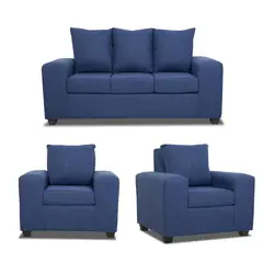 INTERMUEBLES - Living 5 cuerpos Living 167x86x80 cm Azul