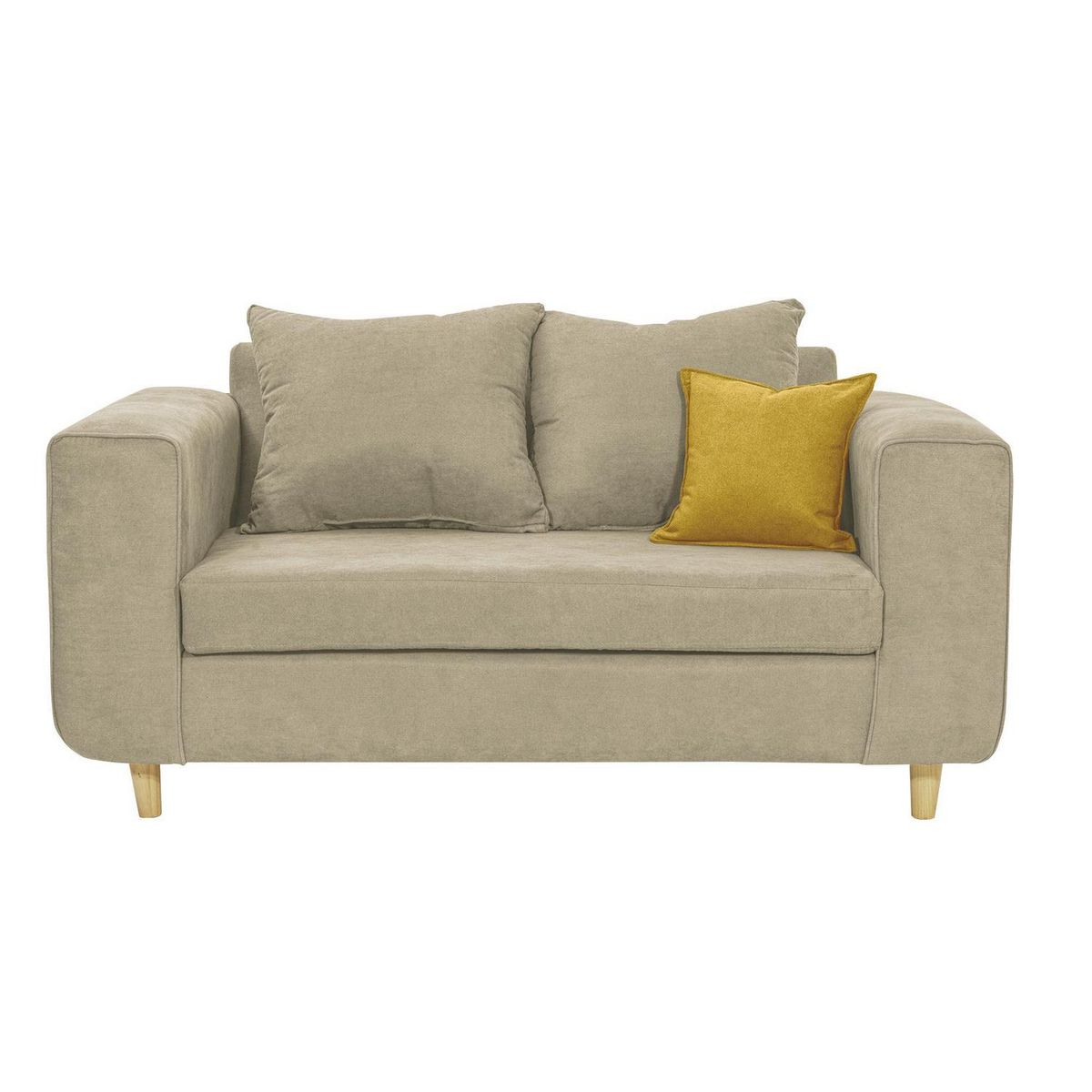 INTERMUEBLES - Sofá 2 cuerpos Eagle 81x89x165 cm Arena