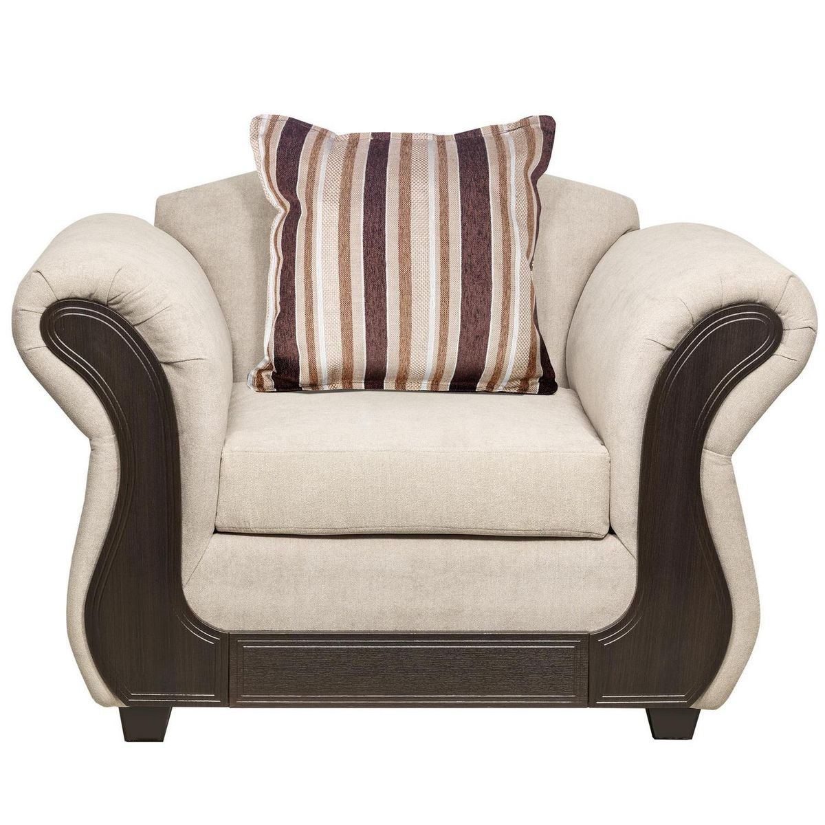 INTERMUEBLES - Living 4 cuerpos Palermo 86x90x192 cm Beige