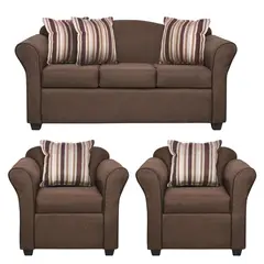INNOVAMUEBLES - Living 3 cuerpos Ducal 82x79x165 cm Chocolate