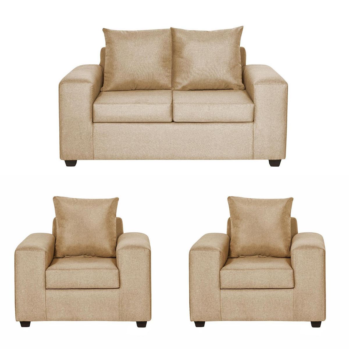 INTERMUEBLES - Living 5 cuerpos Kahlo 167x86x80 cm Beige