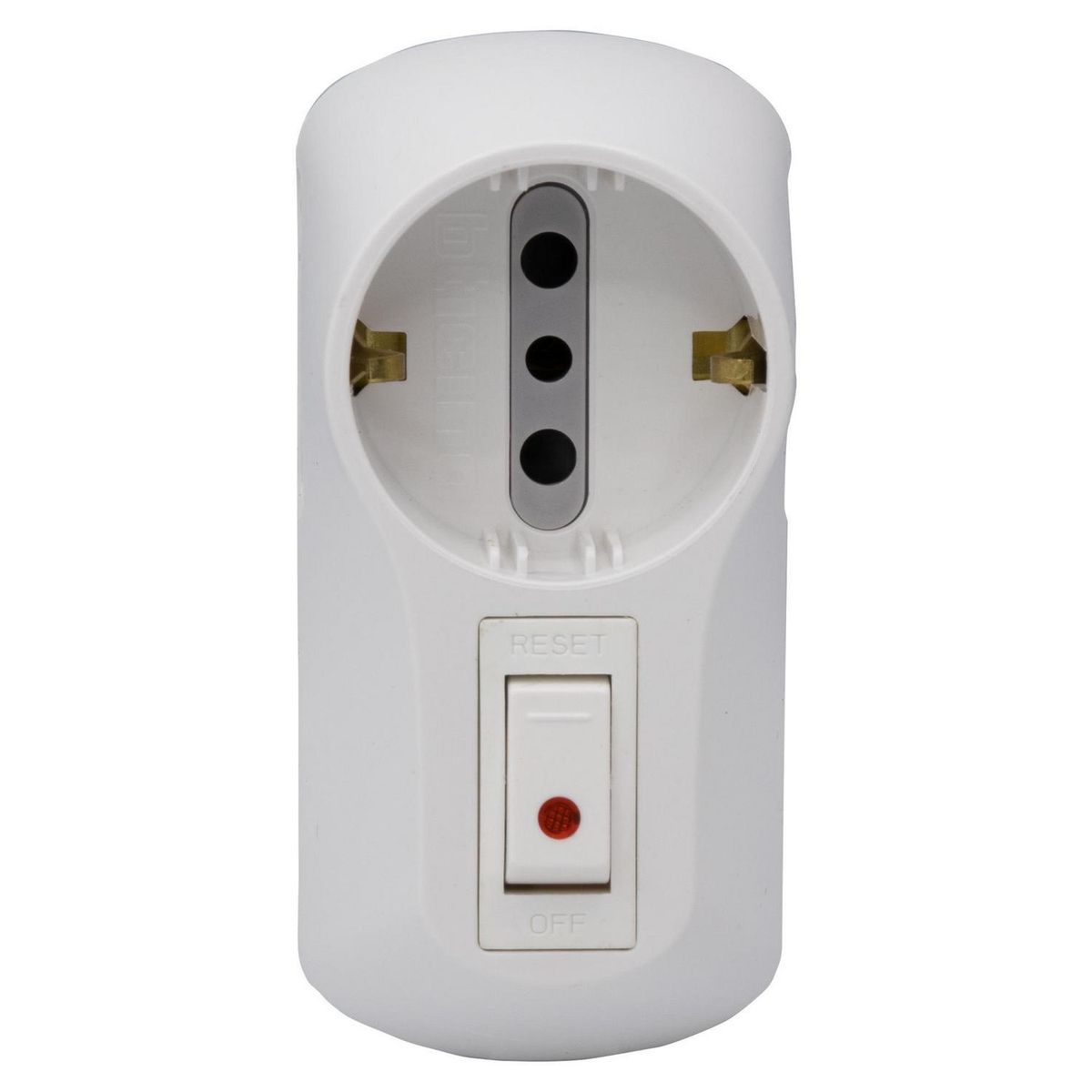 BTICINO - Tomatriple Schuko + 2 Tomas 10/16A C/ Protec Autom De Sobrec 2500W Max