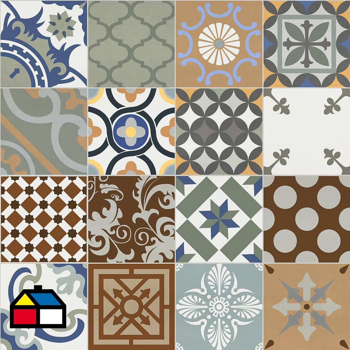 KLIPEN - Porcelanato esmaltado 60x60 cementina_60 siena mate 1,44m2